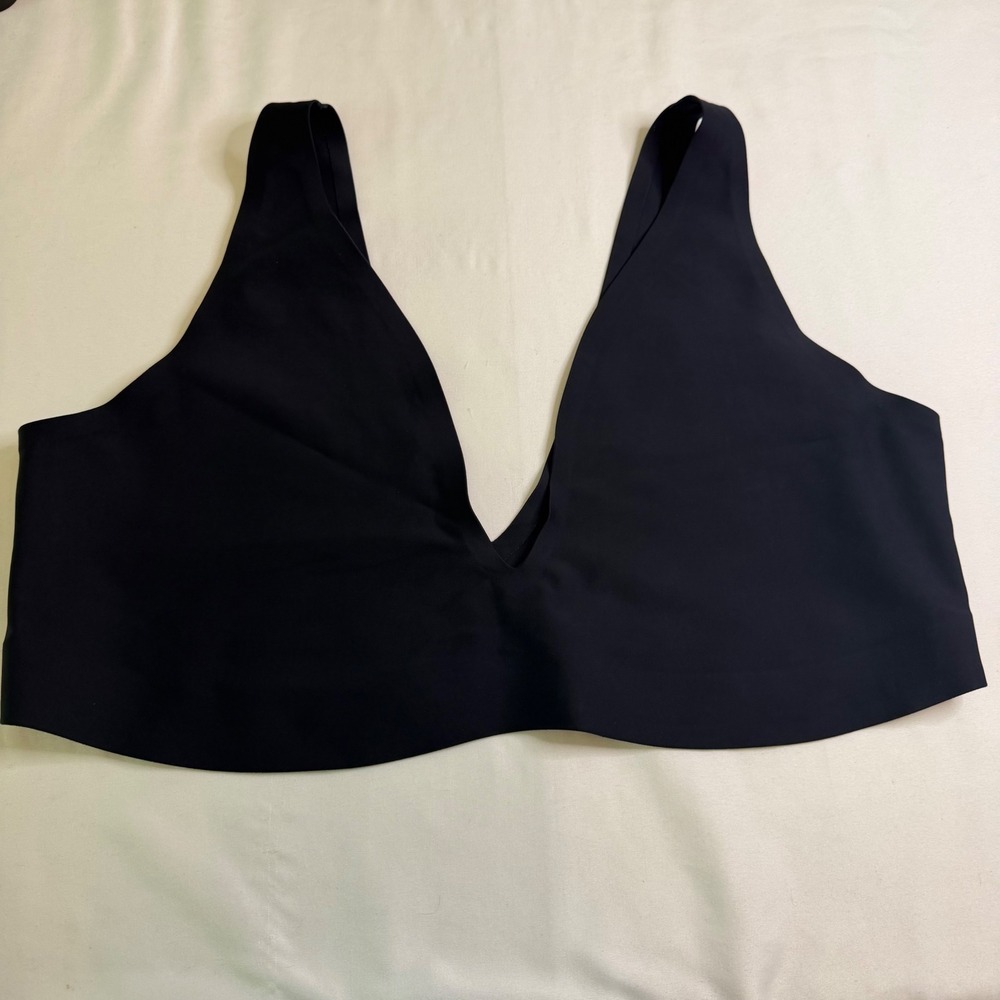 Parade Womens Black Seamless Deep V-Neck Bralette Size 3XL RN159233